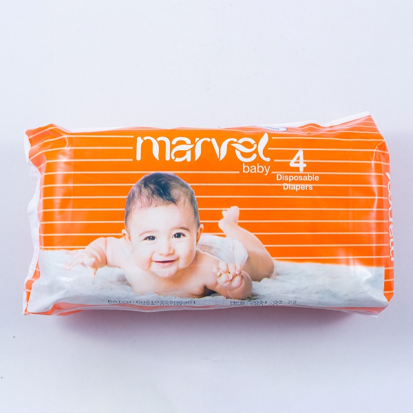 Marvel Baby Diaper Extra Large 4Pcs - MARVEL - Baby Need - in Sri Lanka
