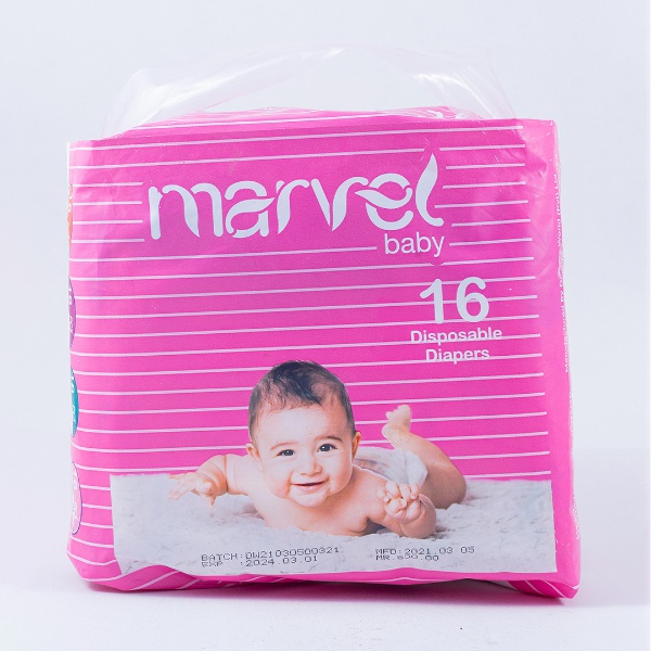 Marvel Baby Diaper Small 16Pcs - MARVEL - Baby Need - in Sri Lanka