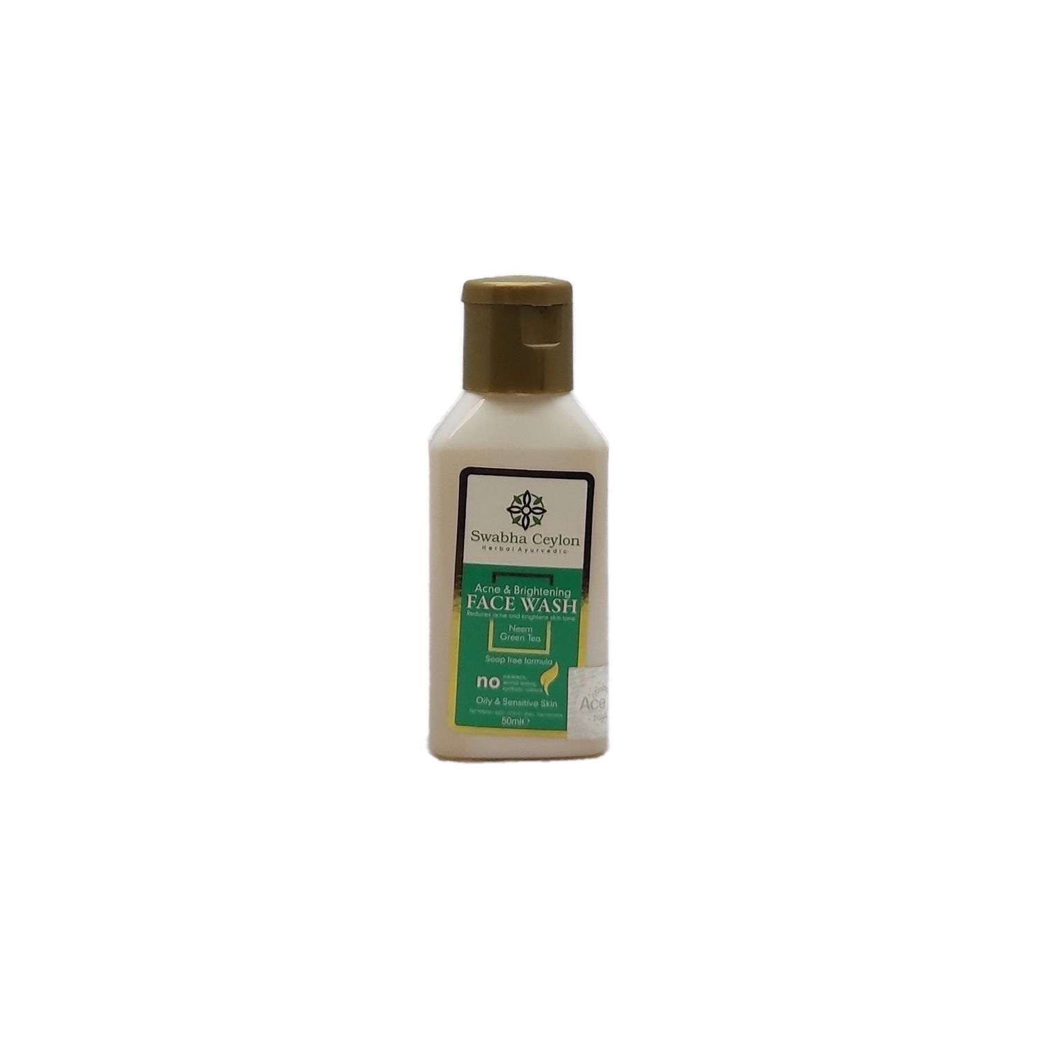 Swabha Ceylon Face Wash Acne & Brightening 50Ml - SWABHA - Facial Care - in Sri Lanka