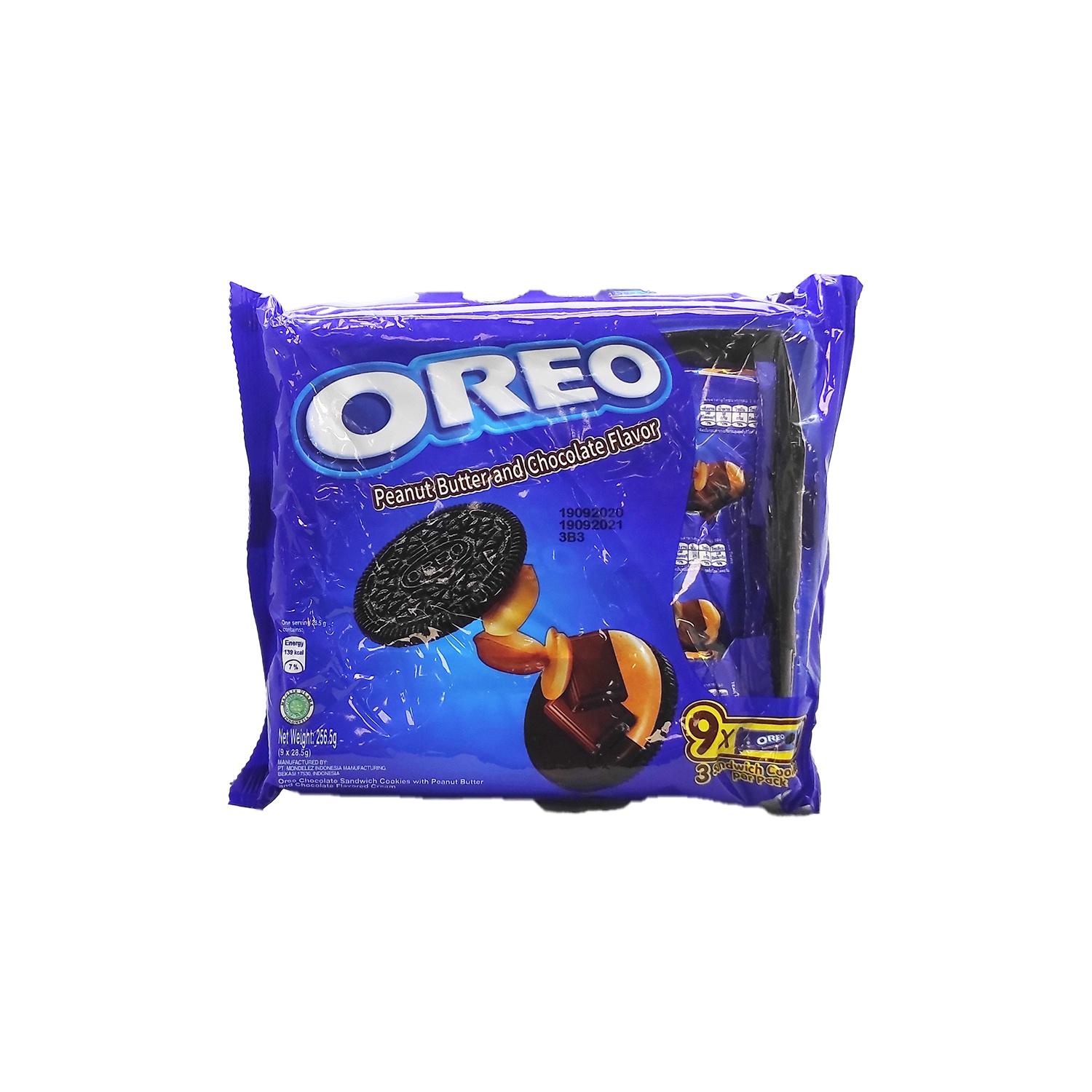 Oreo Biscuit Peanut Butter And Chocolate Flavor Cream 256.5G - OREO - Biscuits - in Sri Lanka