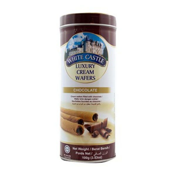 White Castle Luxury Cream Wafers Chocolate 100G - White Castle - Biscuits - in Sri Lanka