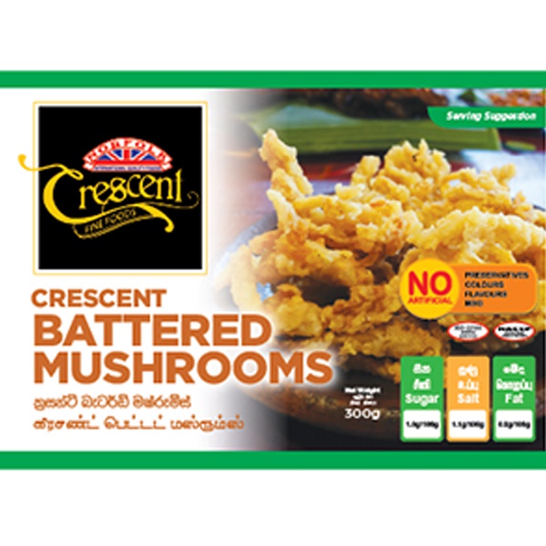 Crescent Battered Mushroom 300G - CRESCENT - Frozen Rtc Snacks - in Sri Lanka