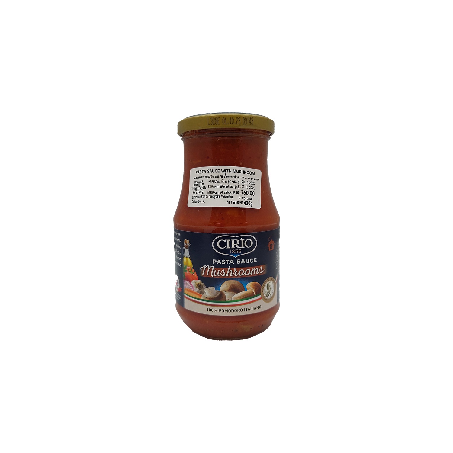 Cirio Pasta Sauce Mushrooms 420G - in Sri Lanka