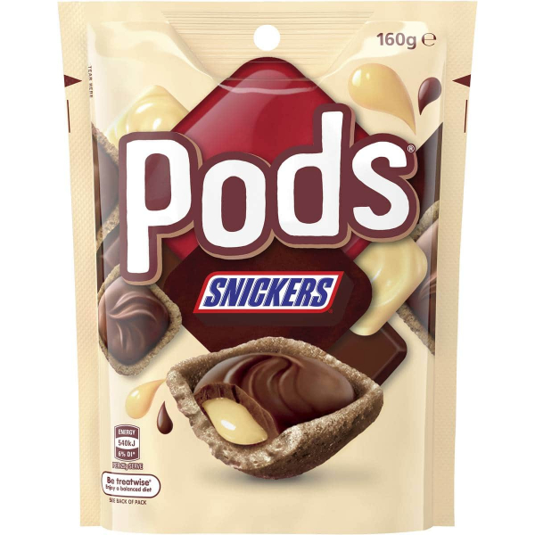 Snickers Pods Chocoalte 160G - M&M - Confectionary - in Sri Lanka