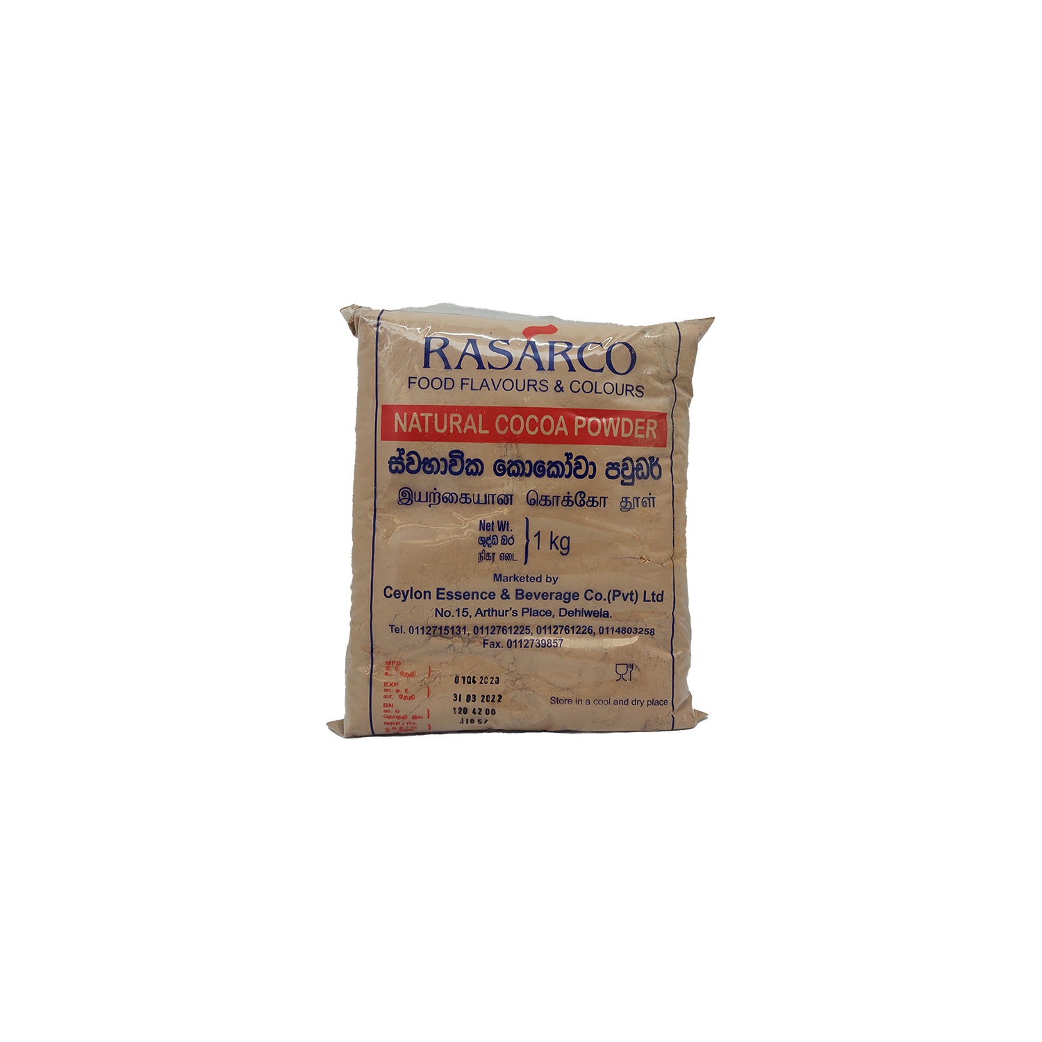 Rasarco Natural Cocoa Powder 1Kg - RASARCO - Dessert & Baking - in Sri Lanka