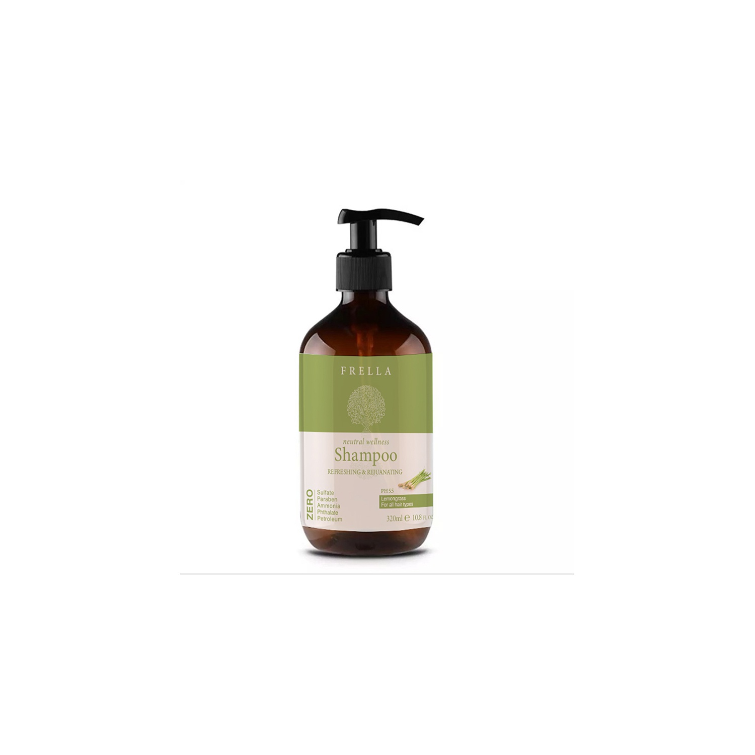 Frella Neutral Shampoo Lemongrass 320Ml - FRELLA - Beauty Otc & Natural Beauty Care - in Sri Lanka