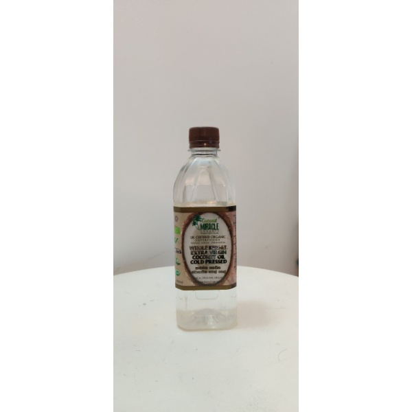 Coconut Miracle Organic Whole Kernal Virgin Coconut Oil 500Ml - COCONUT MIRACLE - Oil / Fat - in Sri Lanka