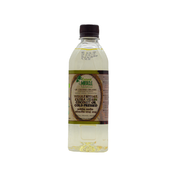 Coconut Miracle Organic Whole Kernel Virgin Coconut Oil 1L - COCONUT MIRACLE - Oil / Fat - in Sri Lanka