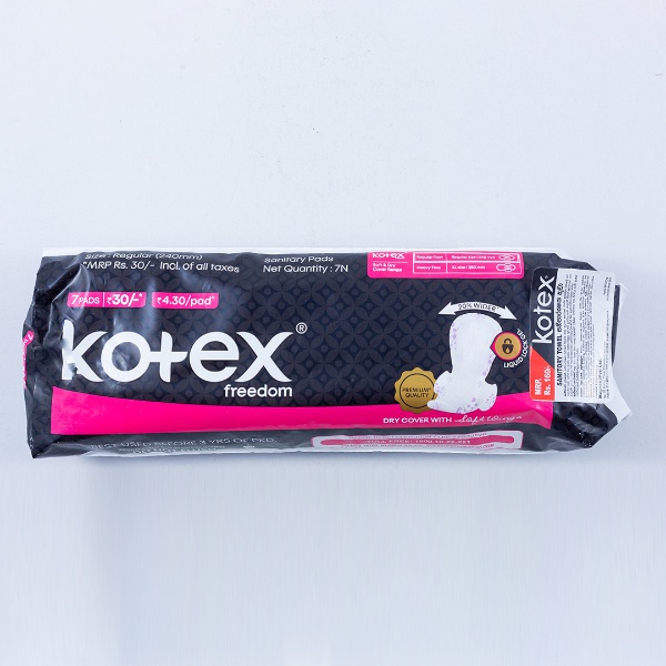 Kotex Freedom Sanitary Napkings Dry Cover 7Pcs - KOTEX - Personal Hygiene - in Sri Lanka