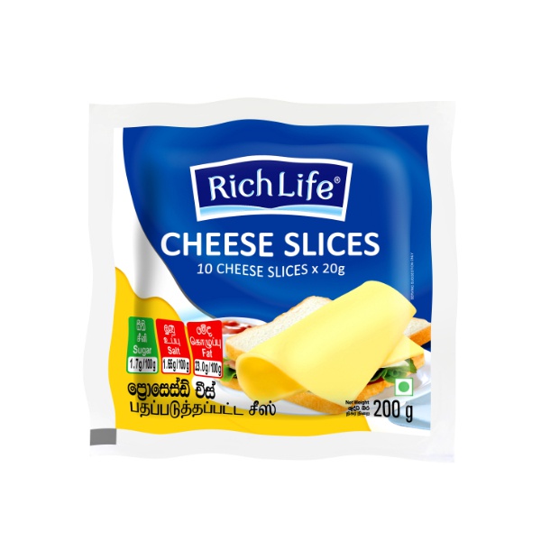 Richlife Cheese Slices 200G - in Sri Lanka