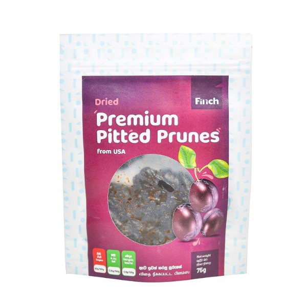 Finch Dried Premium Pitted Prunes 75G - FINCH - Processed/ Preserved Fruits - in Sri Lanka