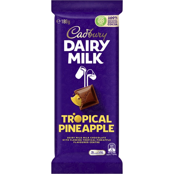 Cadbury Dairy Milk Tropical Pineapple 180G - CADBURY - Confectionary - in Sri Lanka
