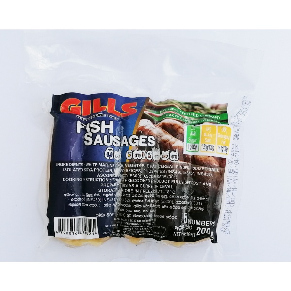 Gills Fish Sausages 200G - GILLS - Processed / Preserved Fish - in Sri Lanka