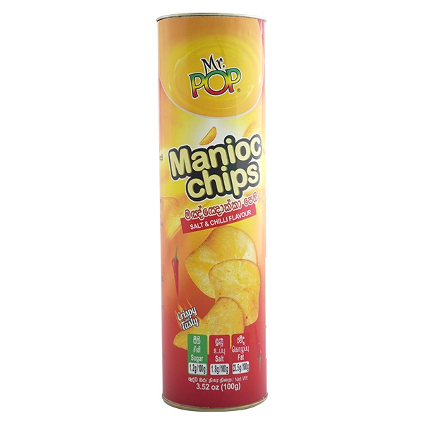 Mr. Pop Manioc Chips Salt & Chilli 100G - MR. POP - Snacks - in Sri Lanka