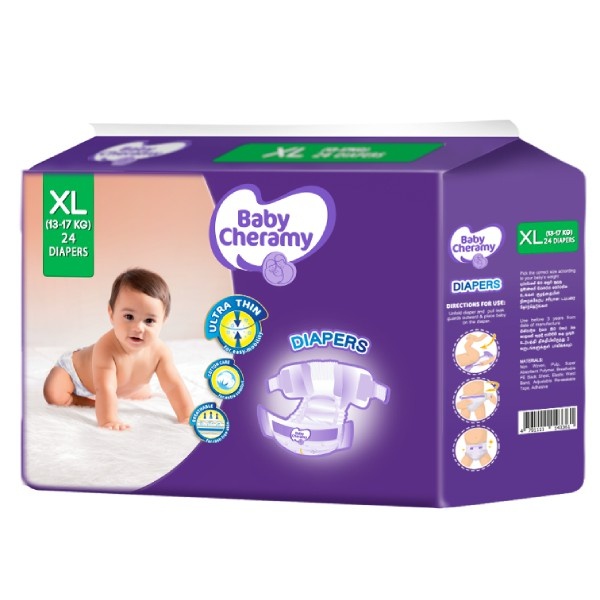 Baby Cheramy Baby Diapers Xl 24S - BABY CHERAMY - Baby Need - in Sri Lanka