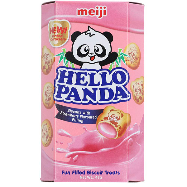 Hello Panda Strawberry Flavoured Biscuit 43G - HELLO PANDA - Biscuits - in Sri Lanka