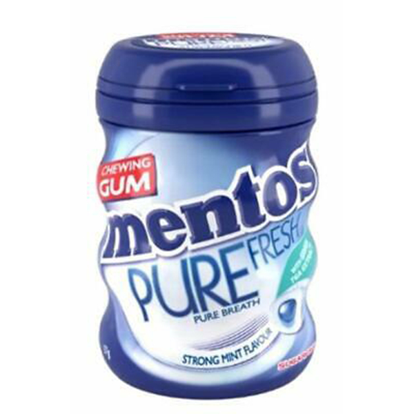 Mentos Sugar Free Pure Fresh Strong Mint Flavour Chewing Gum 57.7G - MENTOS - Confectionary - in Sri Lanka