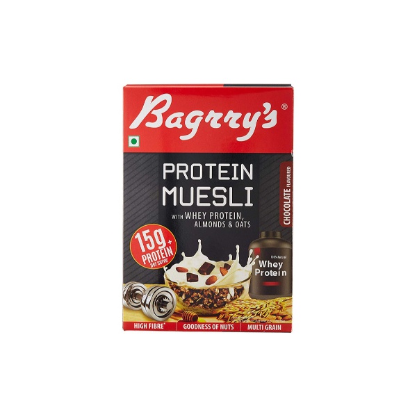 Bagrry'S Protein Muesli With Whey Protein, Almonds & Oats 500G - BAGRRY'S - Cereals - in Sri Lanka
