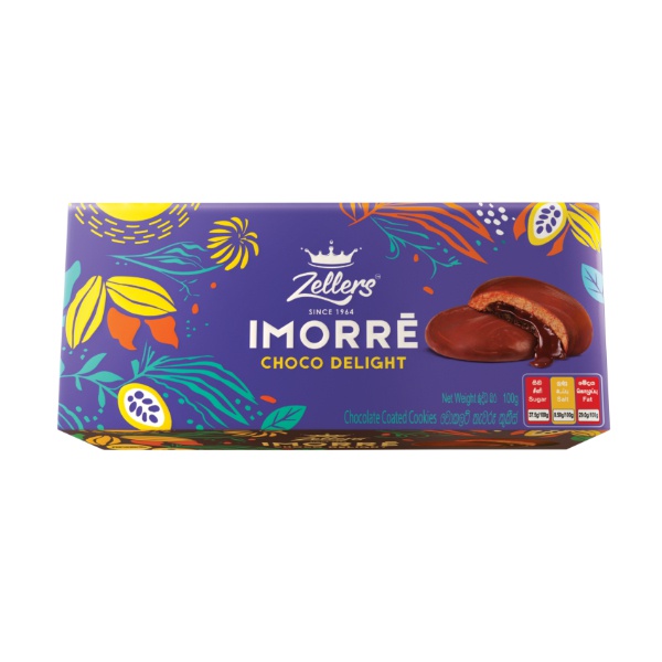 Zellers Imorre Choco Delight Chocolate Coated Cookies 90G - ZELLERS - Biscuits - in Sri Lanka