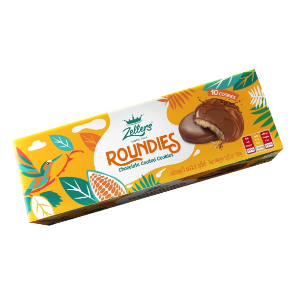 Zellers Roundies Chocolate Coated Cookies 100G - ZELLERS - Biscuits - in Sri Lanka