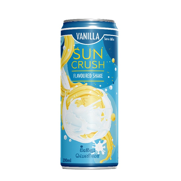 Sun Crush Vanila Flavored Drink 200Ml - SUN CRUSH - Rtd Single Consumption - in Sri Lanka