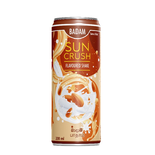 Sun Crush Badam Flavored Drink 180Ml - SUN CRUSH - Rtd Single Consumption - in Sri Lanka