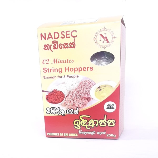 Nadsec Dehydrated String Hoppers White 250G - NADSEC - Noodles - in Sri Lanka