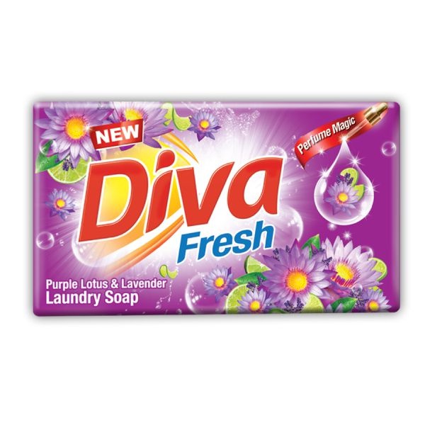 Diva Detergent Soap Purple Lotus & Lavender 115G - DIVA - Laundry - in Sri Lanka