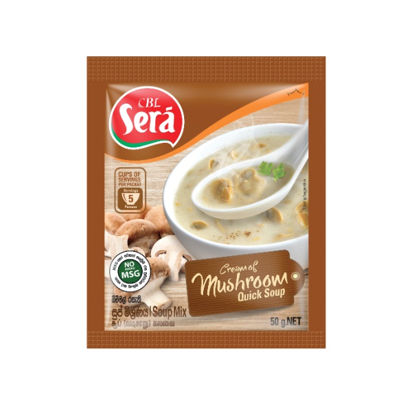 Sera Cream Of Mushroom Quick Soup 50G - SERA - Soups - in Sri Lanka