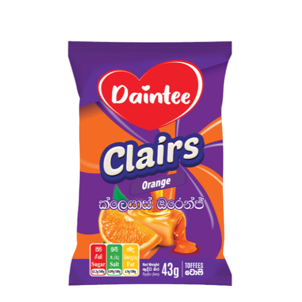 Daintee Milady Éclair Orange 43G - DAINTEE - Confectionary - in Sri Lanka