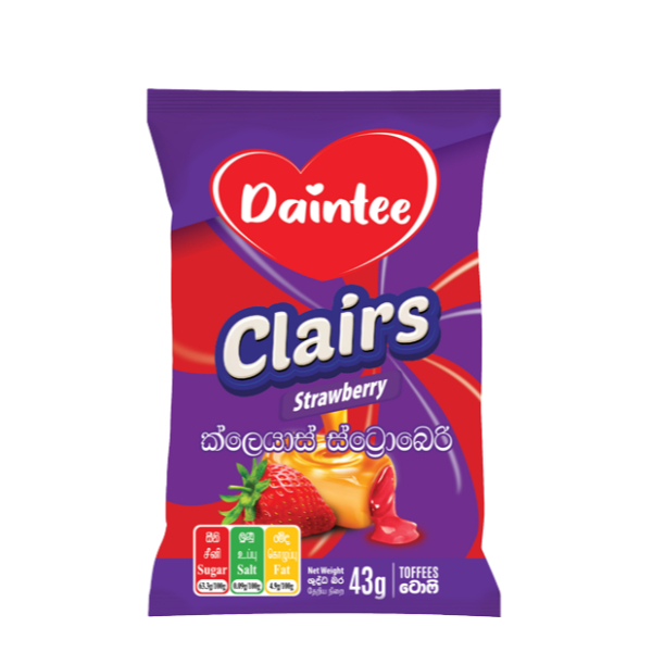 Daintee Milady Éclair Strawberry 43G - DAINTEE - Confectionary - in Sri Lanka