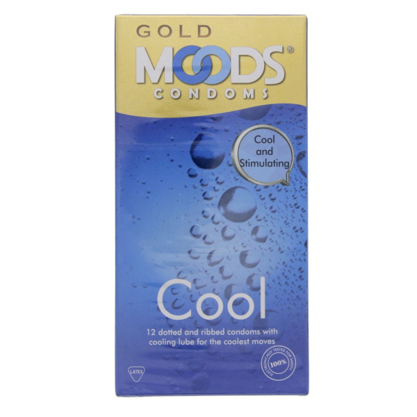 Moods Gold Cool Condoms 12S - MOODS - Contraceptive Agents - in Sri Lanka