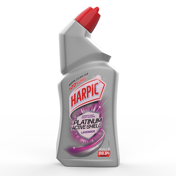 Harpic Toilet Bowl Cleaner Platinum Active Shield Lavender 500Ml - HARPIC - Cleaning Consumables - in Sri Lanka