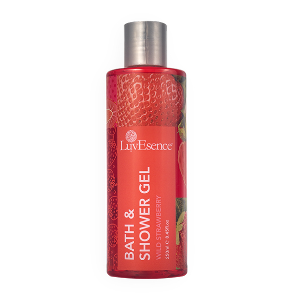 Luvesence Wild Strawberry Bath & Shower Gel 250Ml - LUVESENCE - Body Cleansing - in Sri Lanka