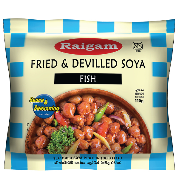Raigam Soya Meat Fried & Devilled Fish 110G - RAIGAM - Processed/ Preserved Vegetables - in Sri Lanka