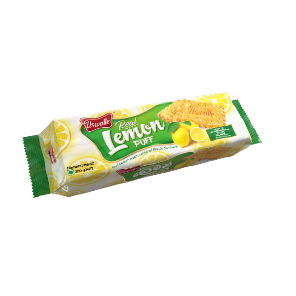 Uswatte Biscuit Lemon Puff 200G - USWATTE - Biscuits - in Sri Lanka