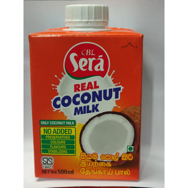 Cbl Sera Real Coconut Milk 500Ml - SERA - Seasoning - in Sri Lanka