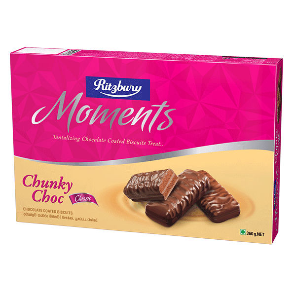 Ritzbury Chunky Choc Moments 360G - RITZBURY - Biscuits - in Sri Lanka