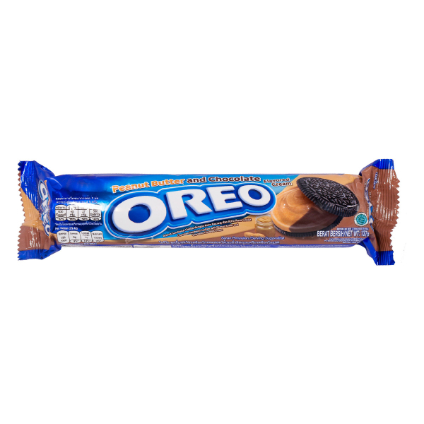 Oreo Cookies Peanut Butter & Chocolate 133G - OREO - Biscuits - in Sri Lanka