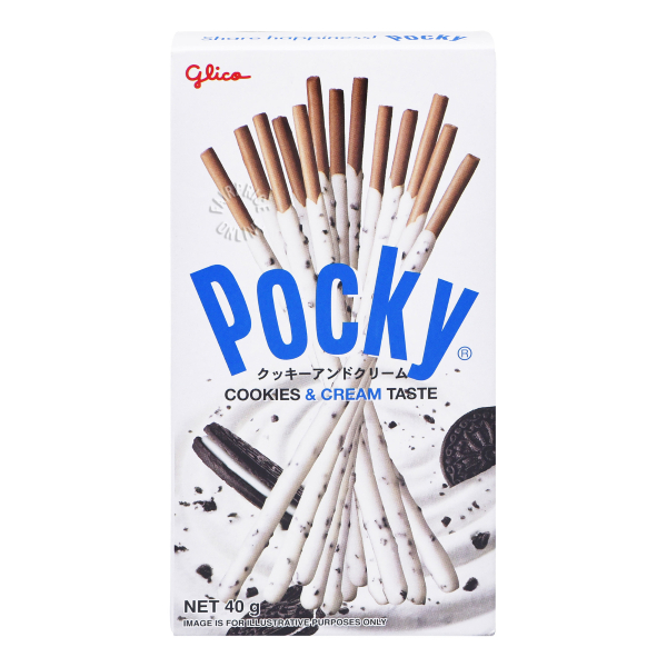 Pocky Sticks Cookies & Cream Flavour 40G - POCKY STICKS - Biscuits - in Sri Lanka