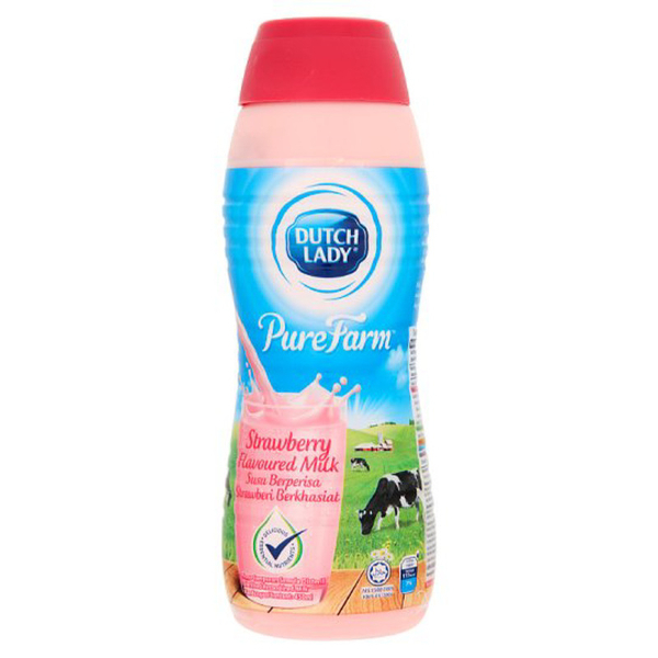 Dutch Lady Strawberry Milk 450Ml - DUTCH LADY - Rtd Single Consumption - in Sri Lanka