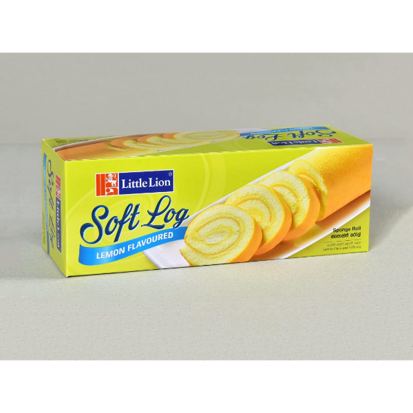 Little Lion Soft Log Lemon Flavoured Sponge Roll Cake 200G - LITTLE LION - Confectionary - in Sri Lanka