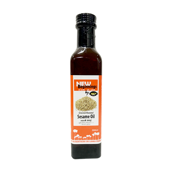 New Beginings Roasted Sesame Oil 260Ml - NEW BEGININGS - Oil / Fat - in Sri Lanka