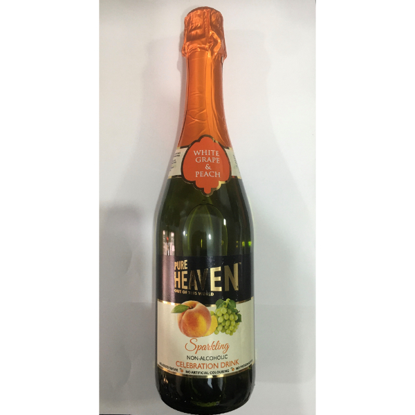 Pure Heaven Non Alcoholic White Grape &Peach Wine 750Ml - PURE HEAVEN - Non Alcoholic Beer & Wine - in Sri Lanka