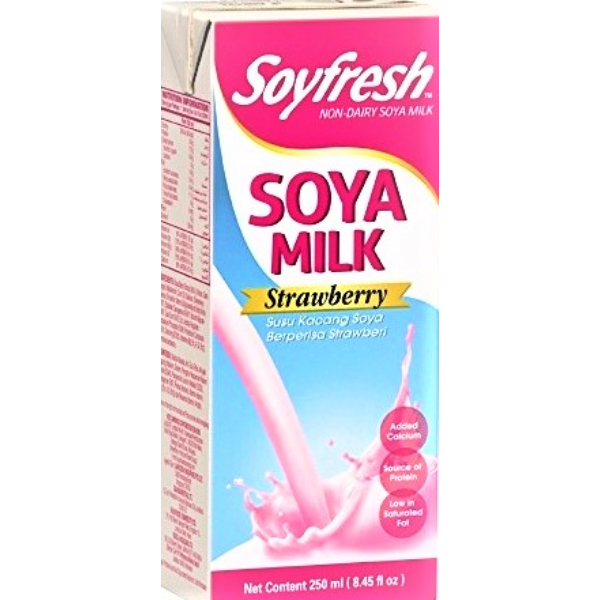 Soy Fresh Strawberry Flavoured Soya Milk 1L - SOY FRESH - Milk Foods - in Sri Lanka