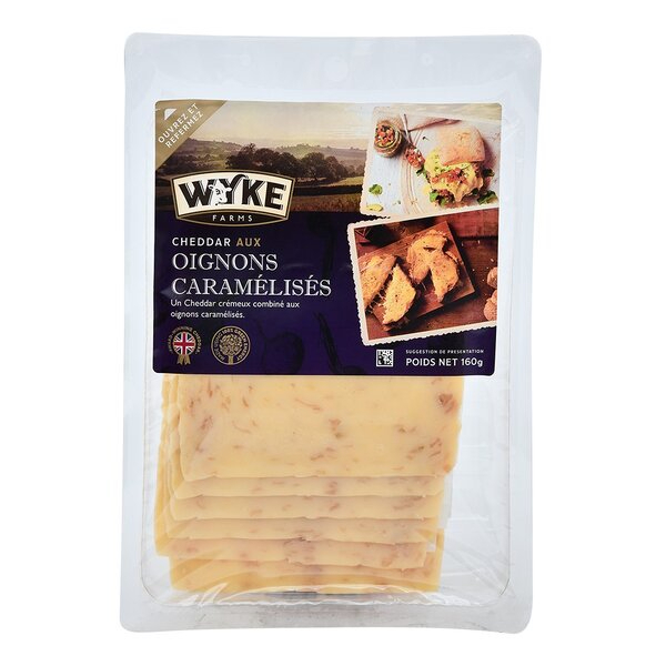 Wyke Farms Cheddar Cheese With Caramalised Onion Slices 160G - WYKE FARMS - Cheese - in Sri Lanka