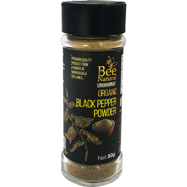 Bee Natural Organic Black Pepper Powder 50G - BEE NATURAL - Seasoning - in Sri Lanka