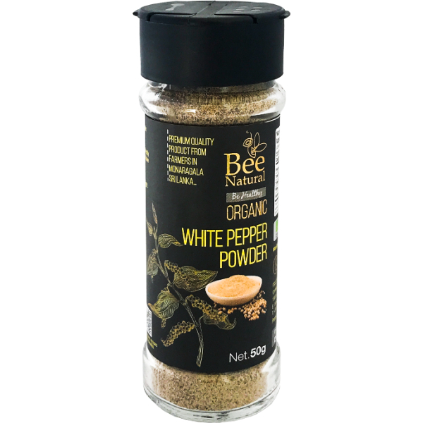 Bee Natural Organic White Pepper Powder 50G - BEE NATURAL - Seasoning - in Sri Lanka