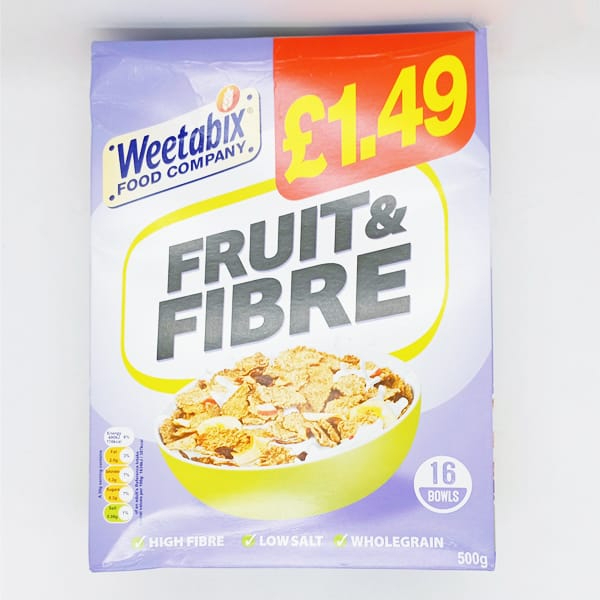 Weetabix Fruit & Fibre Cereals 500G - WEETABIX - Cereals - in Sri Lanka