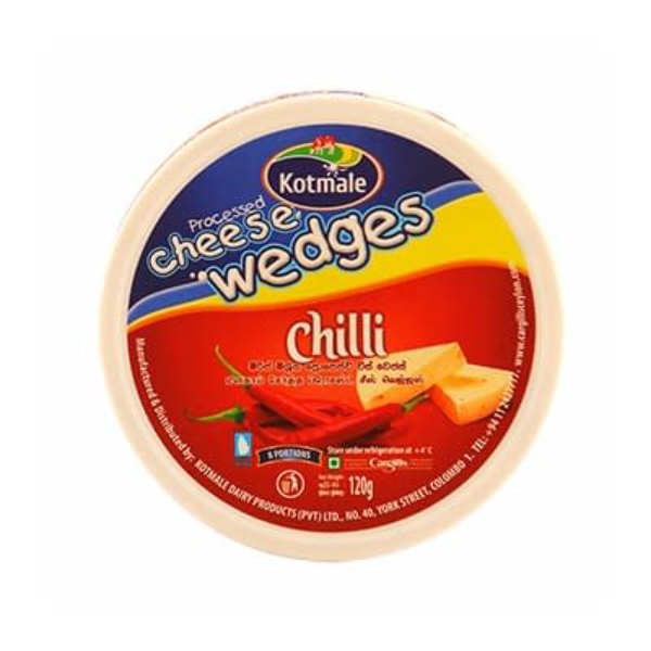 Kotmale Cheese Wedges Chilli 120G - KOTMALE - Cheese - in Sri Lanka